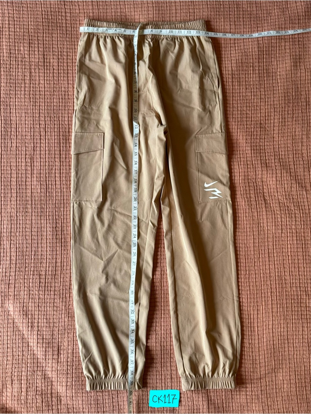 Boy’s Nike X 3Brand Cargo Jogger Pants in Tan with Side Pockets
